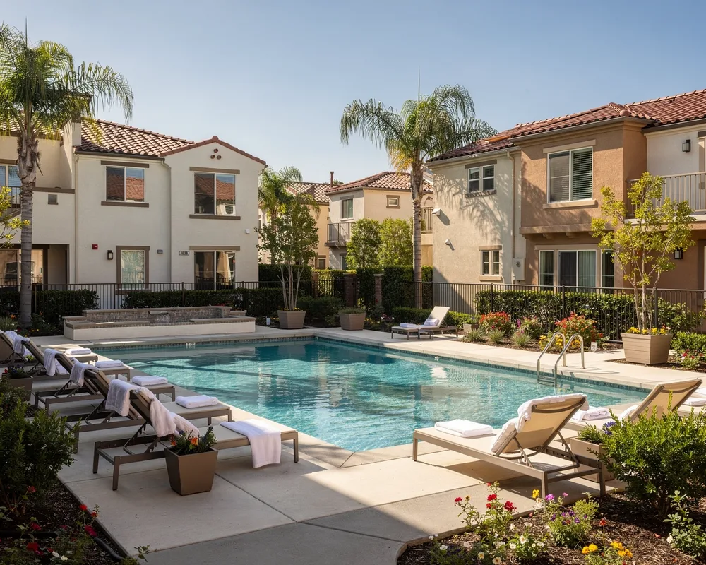 HOA community common area managed by Welcome Property Management.
